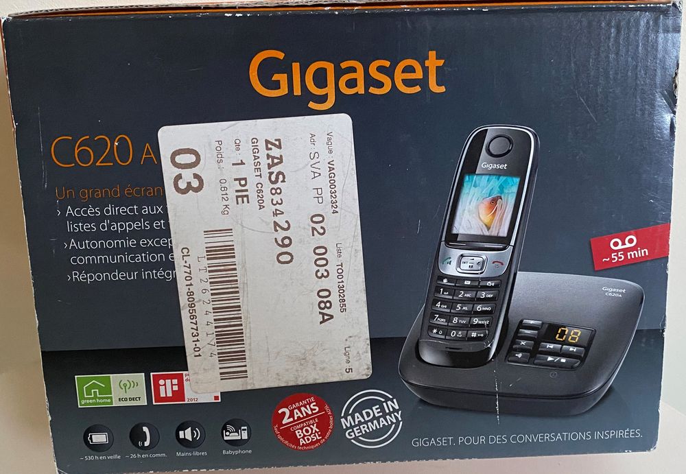 Téléphone Gigaset, C620 A DECT compatible Box 35 Brie-Comte-Robert (77)