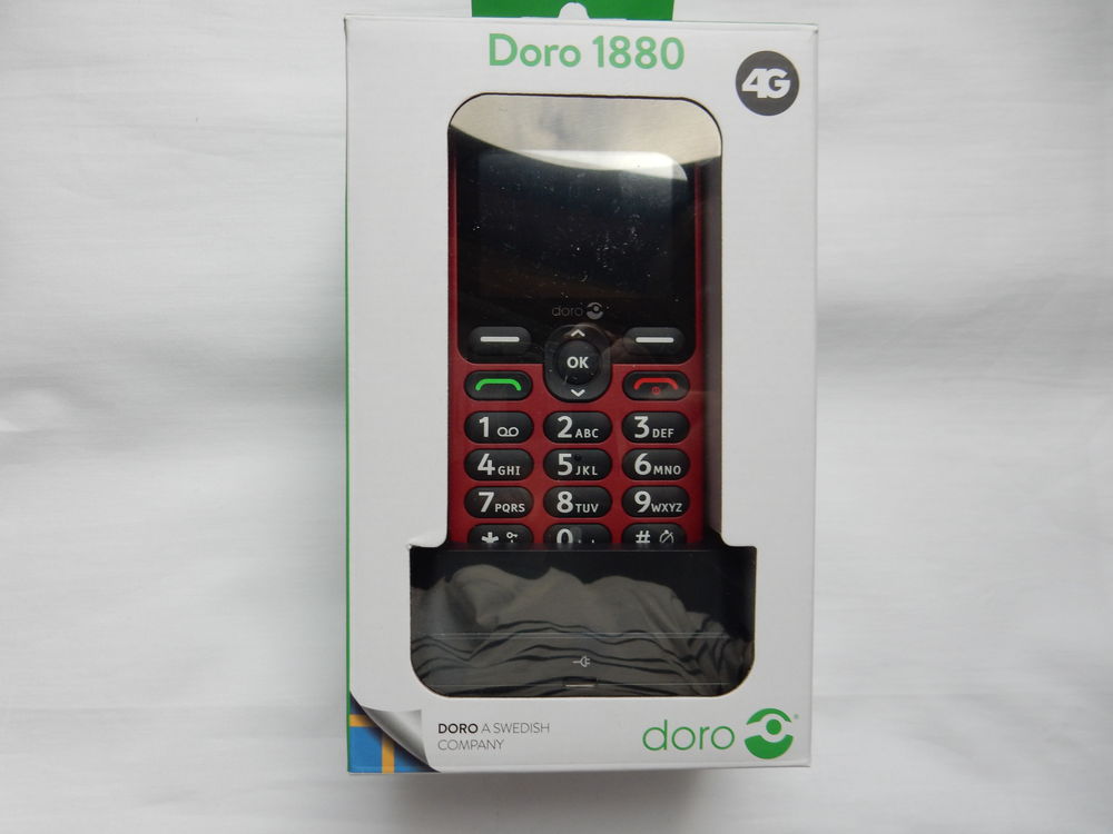 T�l�phone mobile DORO 1880 rouge 4G 46 Sainte-Maure-de-Touraine (37)