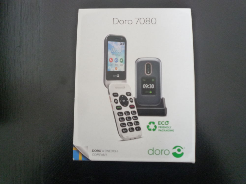 Téléphone Senior DORO 7080 ROUGE,  95 Cesson-Sévigné (35)
