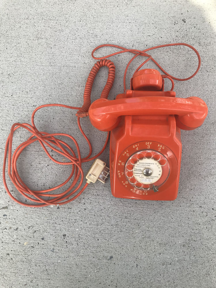 T�l�phone vintage orange BC 372 -1000 100 Montastruc-la-Conseill�re (31)