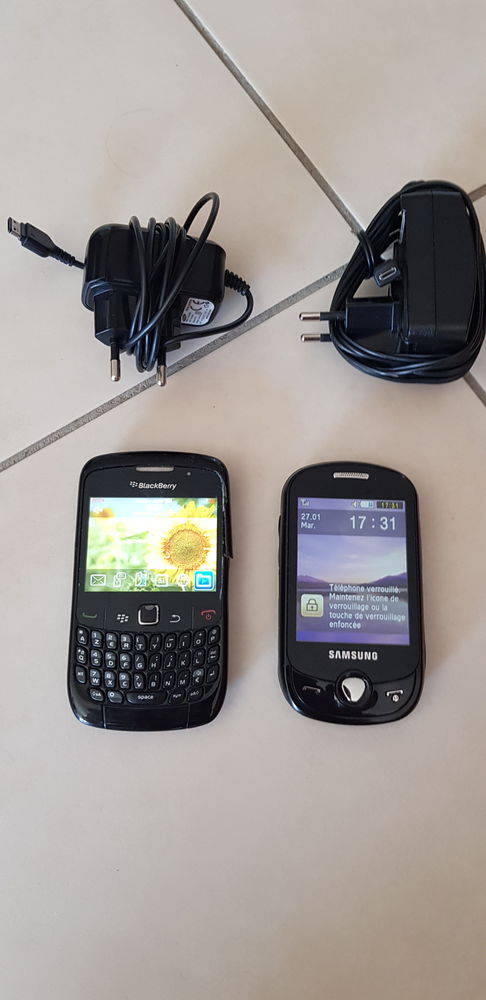 2 t�l�phones marque Samsung e  'autre Blackberry avec charge 9 Wissous (91)