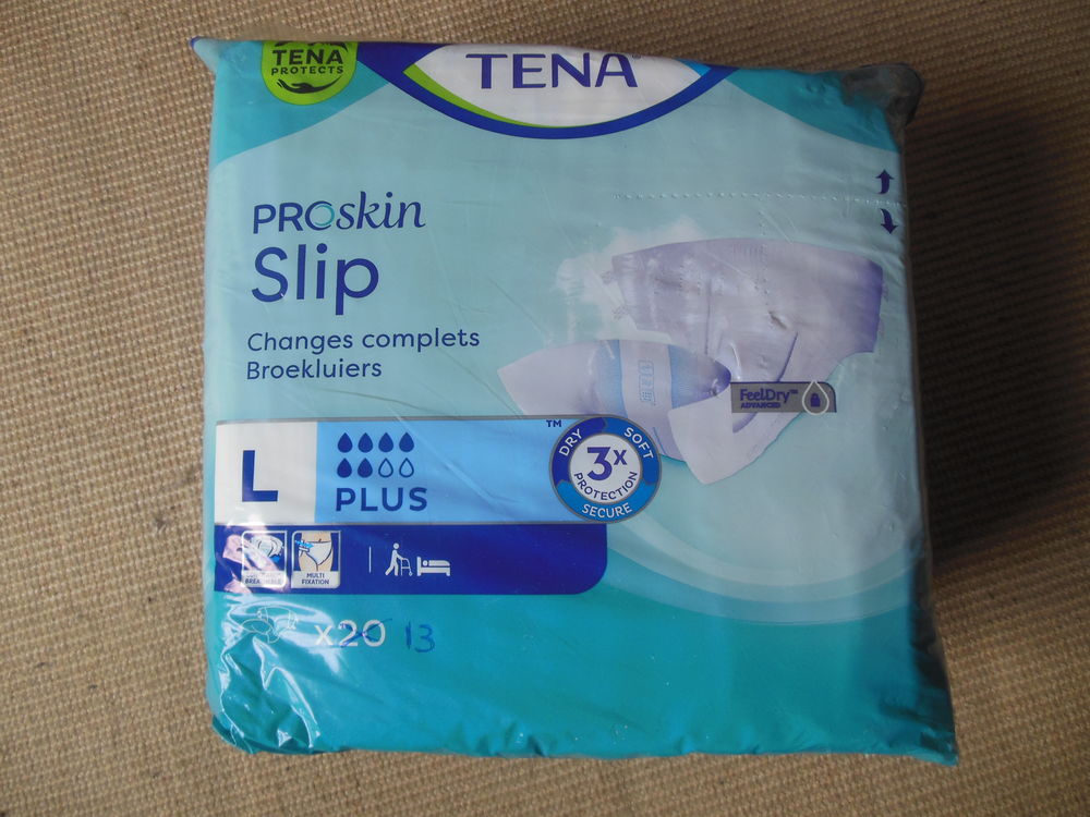 Tena Slip Plus (Taille L). 7 Gurcy-le-Ch�tel (77)