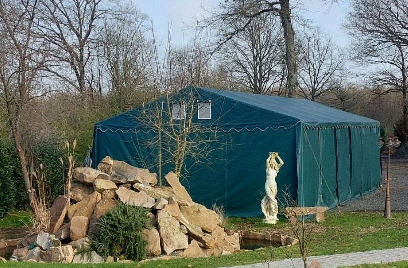 Tente garage de stockage 12 x 6 m 1500 Bazouges-sur-le-Loir (72)