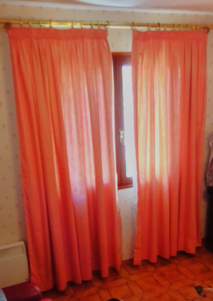 Tentures en Coton doubl� couleur Saumon 10 Eysines (33)