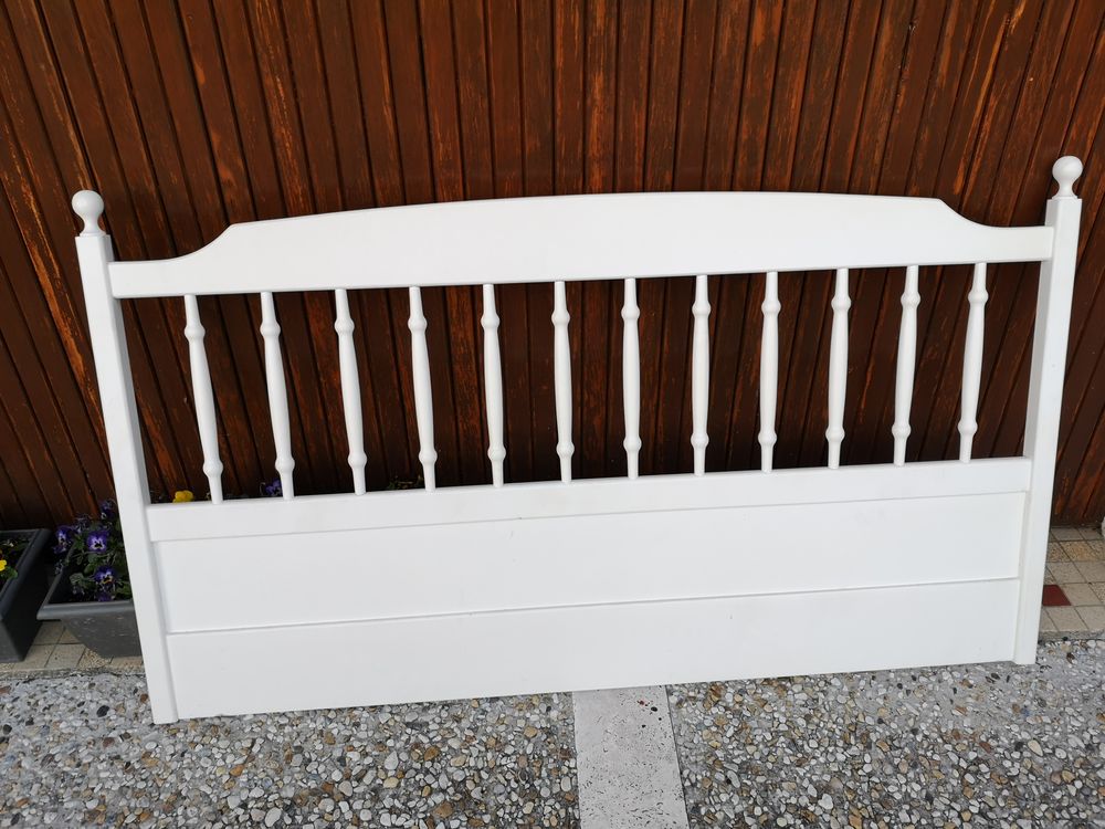 T�TE DE LIT EN BOIS LAQUE BLANC 35 Juran�on (64)