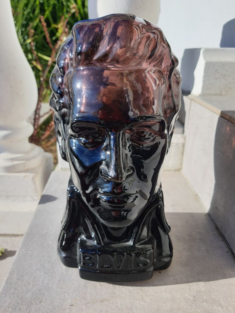 t�te  d elvis  en verre noir 30 Aubagne (13)