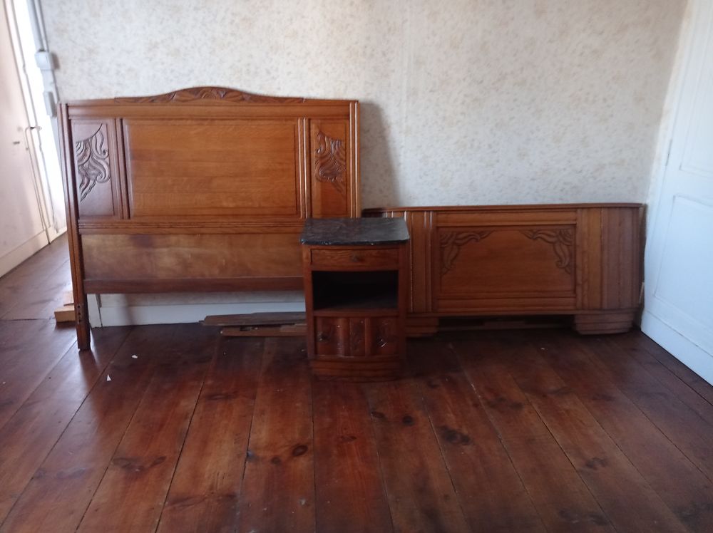 T�te de lit et pied de lit ainsi qu'un chevet 80 Gujan-Mestras (33)