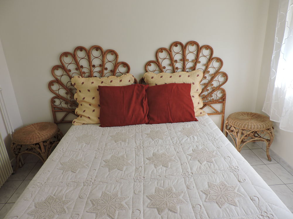 t�te de lit en rotin et fauteuil assorti 120 Cros De Cagnes (06)