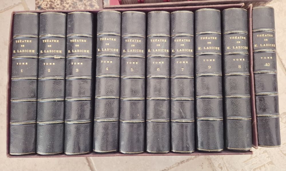 Th��tre complet EUG�NE LABICHE 10vol. reli�s  1892 120 Grasse (06)