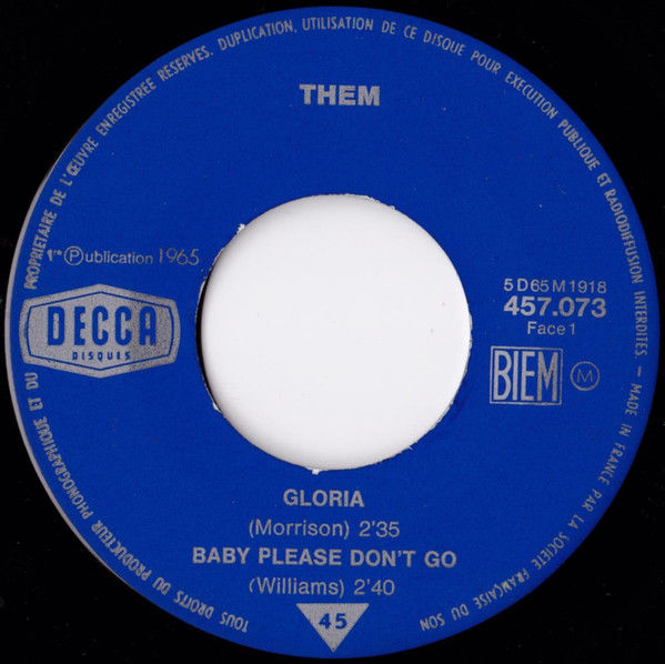 Them ? Gloria (EP Decca 1965) 10 Andernos-les-Bains (33)