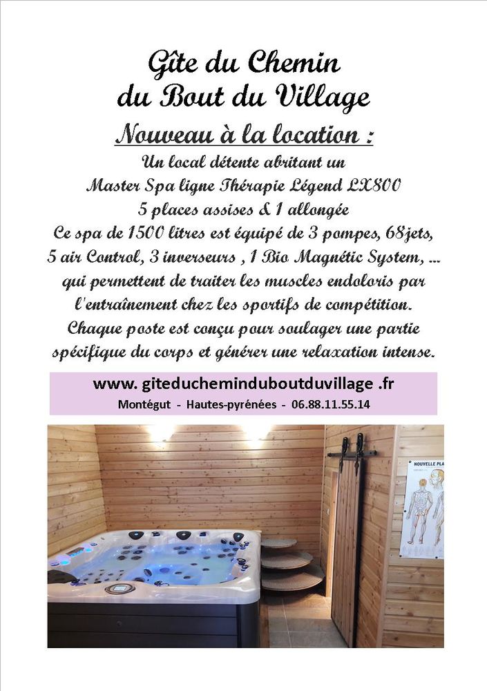 SPA Th�rapeutique Master SPA LX 800 - 5 places 13200 Mont�gut (65)