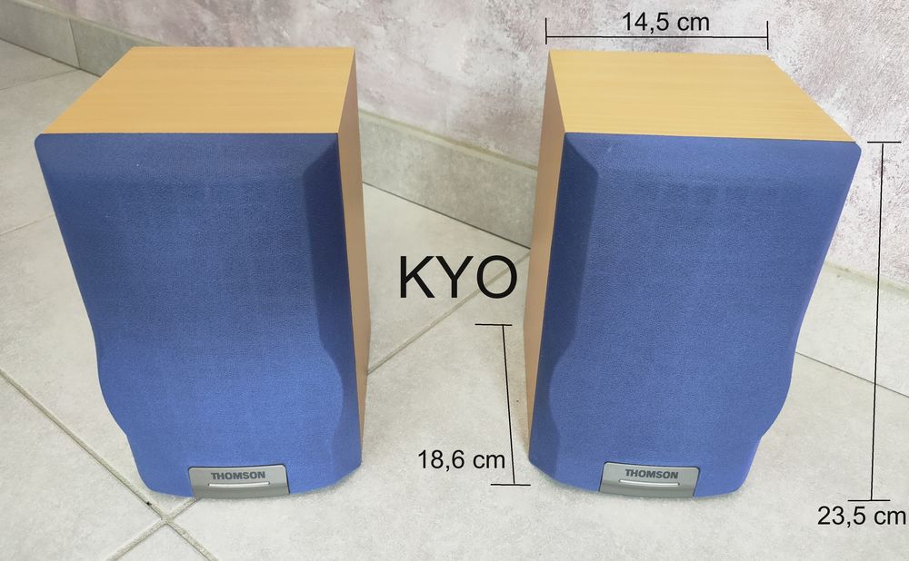 THOMSON paire d'enceintes hifi filaires 2x4W, bleu bois 25 Foncine-le-Haut (39)