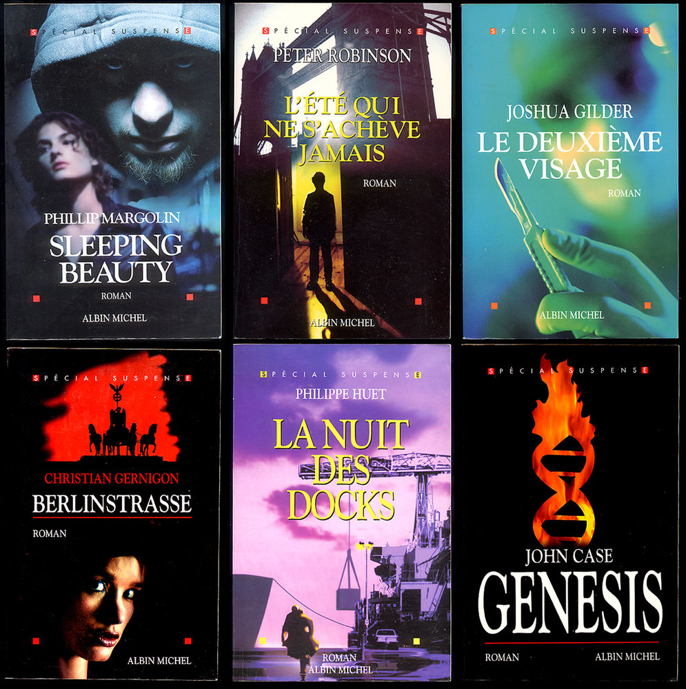 LOT de 6 thriller collection  Sp�cial Suspense  Albin Michel 23 Antrain (35)
