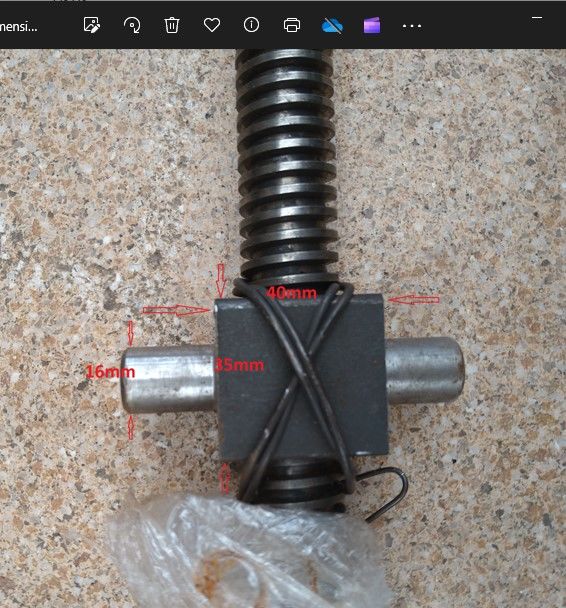 TIGE FILETEE DIAM 24mm PAS TRAP�ZO�DALE 45 La Madeleine (59)