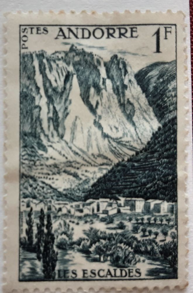 TIMBRE DE COLLECTION ANDORRE 1F 1 Pontoise (95)