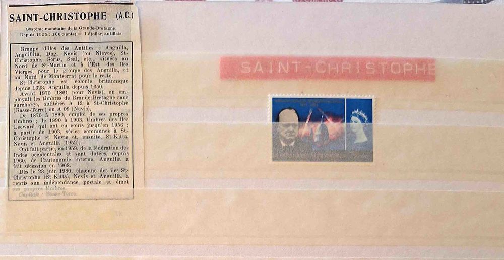 Timbre de collection de Saint Christophe 1.5 Gap (05)