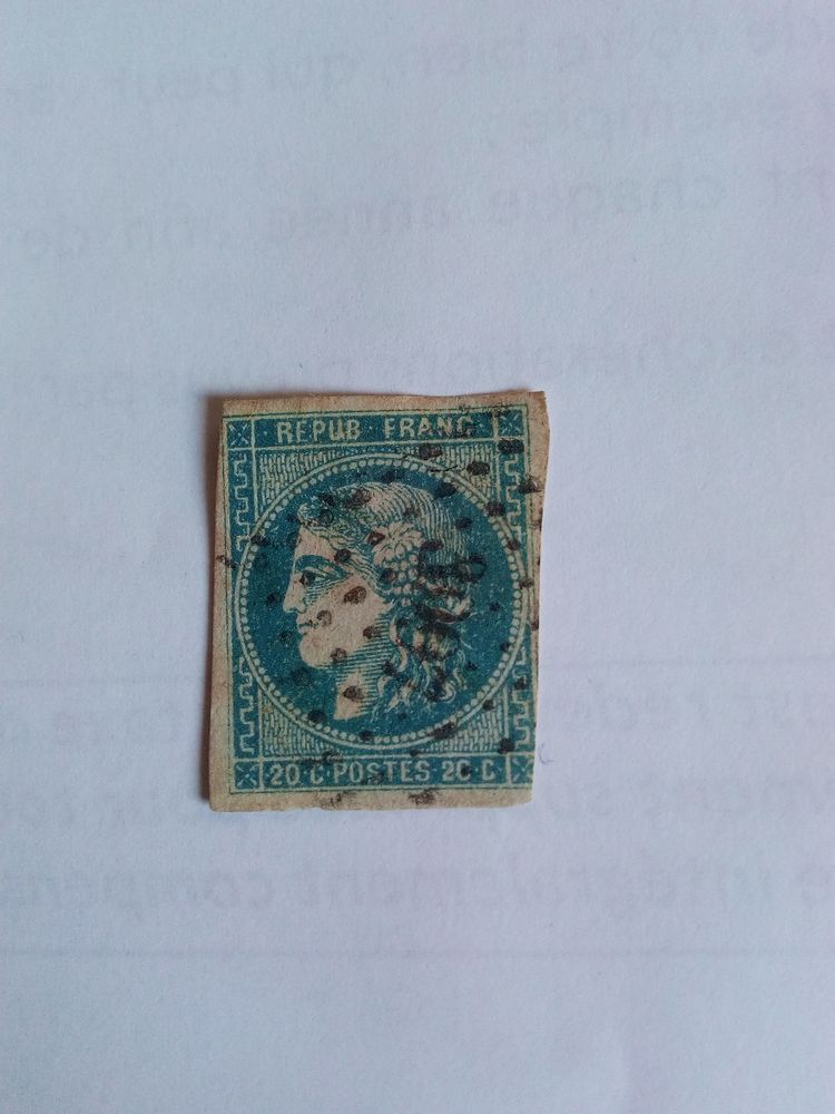 Timbre collection 19 e siecle 25 Les Vans (07)