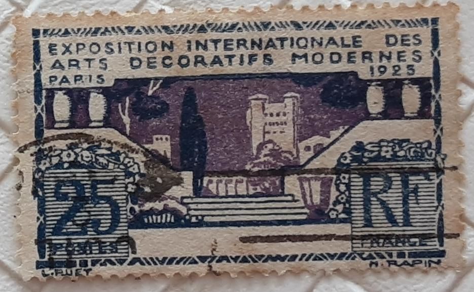TIMBRE exposition internationale des arts d�co PARIS 1925 1 Pontoise (95)