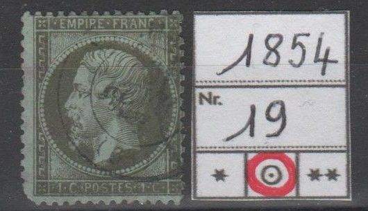 TIMBRE de FRANCE
1854
OBLITERE 10 Caumont (09)