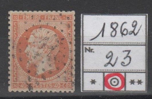 TIMBRE de FRANCE
1862
OBLITERE 4 Caumont (09)