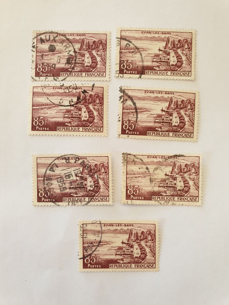 Timbre France  1959 Evian les bains 85 F - lot 0.70 euro 0 Marseille 9 (13)