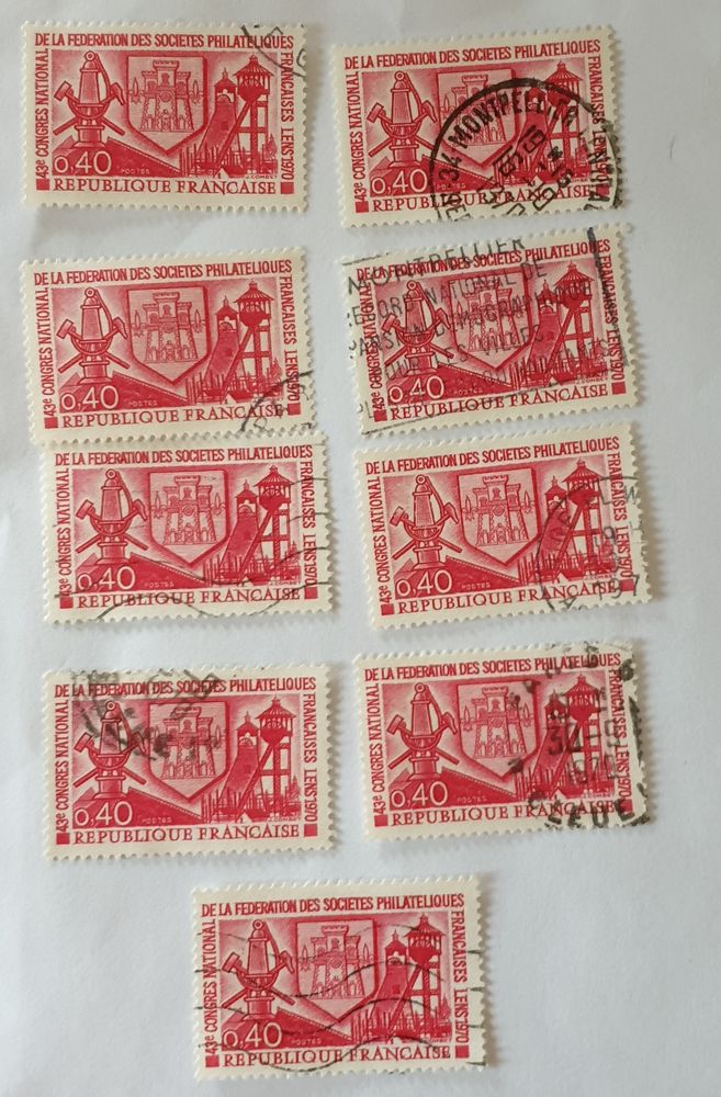 Timbre france 43�me congr�s national de la f�d�ration de soc 0 Marseille 9 (13)