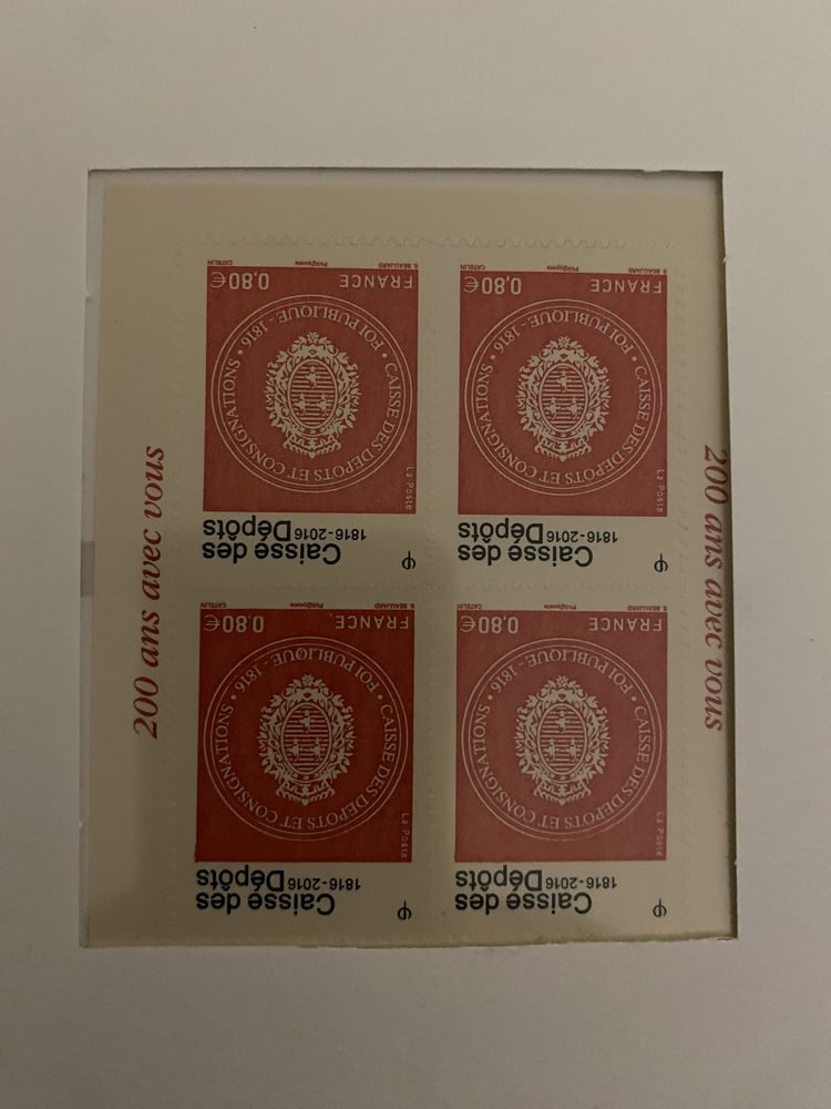 Timbre France. Bloc adh�sif F1269A caisse des d�p�t neuf**. 9 Saint-Gilles (30)