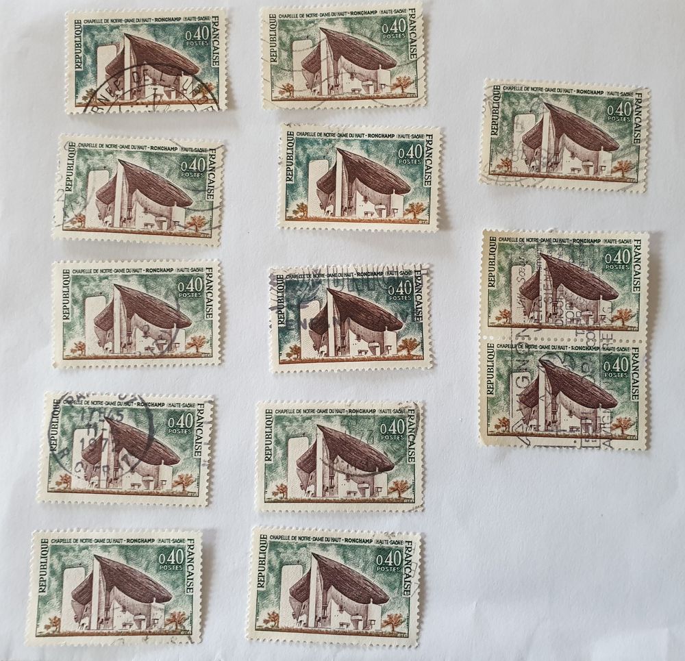 Timbre france Chapelle de Notre Dame du Haut � Ronchamp obli 0 Marseille 9 (13)