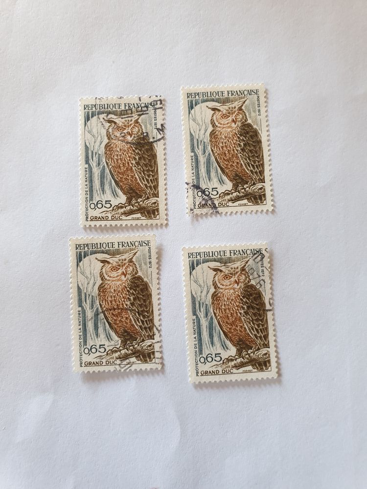 Timbre france Grand duc oblit�r�  1971 - lot 0.28 euro 0 Marseille 9 (13)