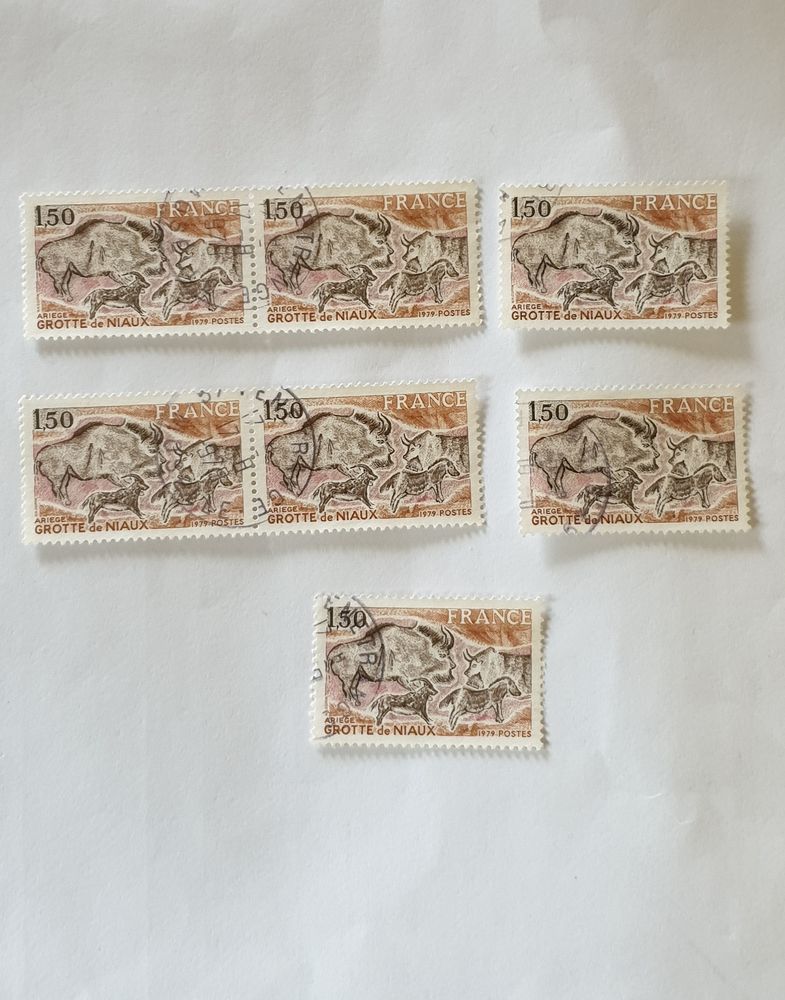 Timbre france Grotte de Niaux 1979- lot 0.77 euro 0 Marseille 9 (13)