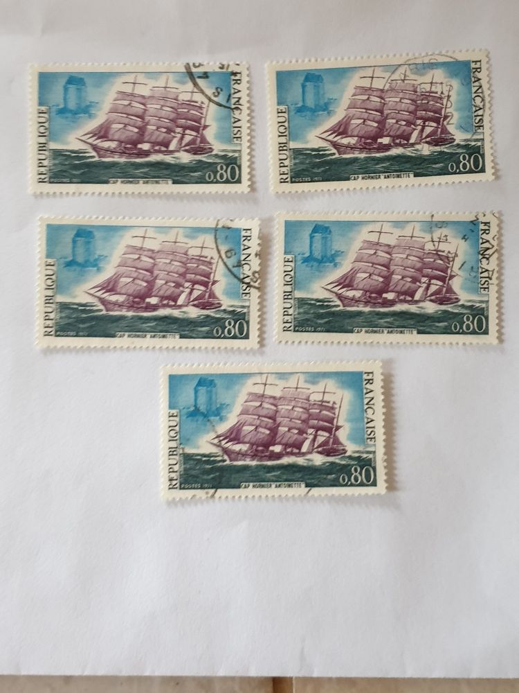 Timbre france Cap Hornier  L'Antoinette  1971- lot 0.90 euro 0 Marseille 9 (13)