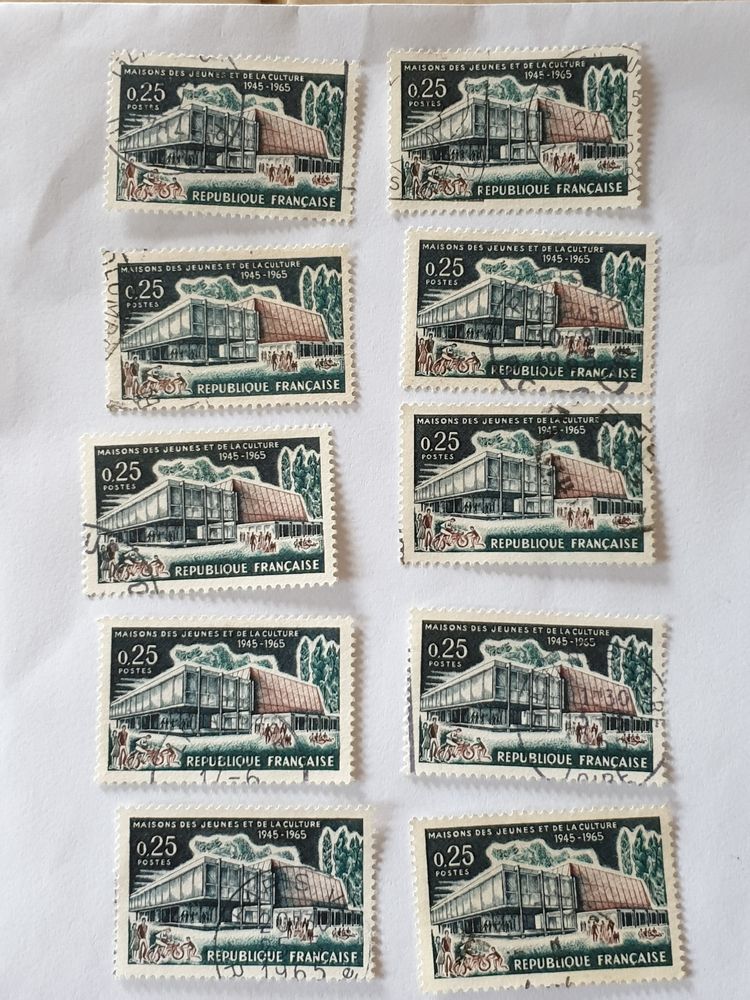 Timbre france Maison des Jeunes et de la Culture 1965 0 Marseille 9 (13)