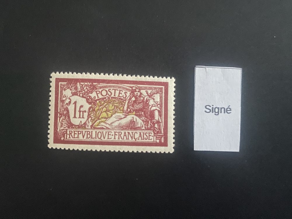 Timbre France. Merson n� 121 neuf**.  sign� Scheller 70 Nimes (30)