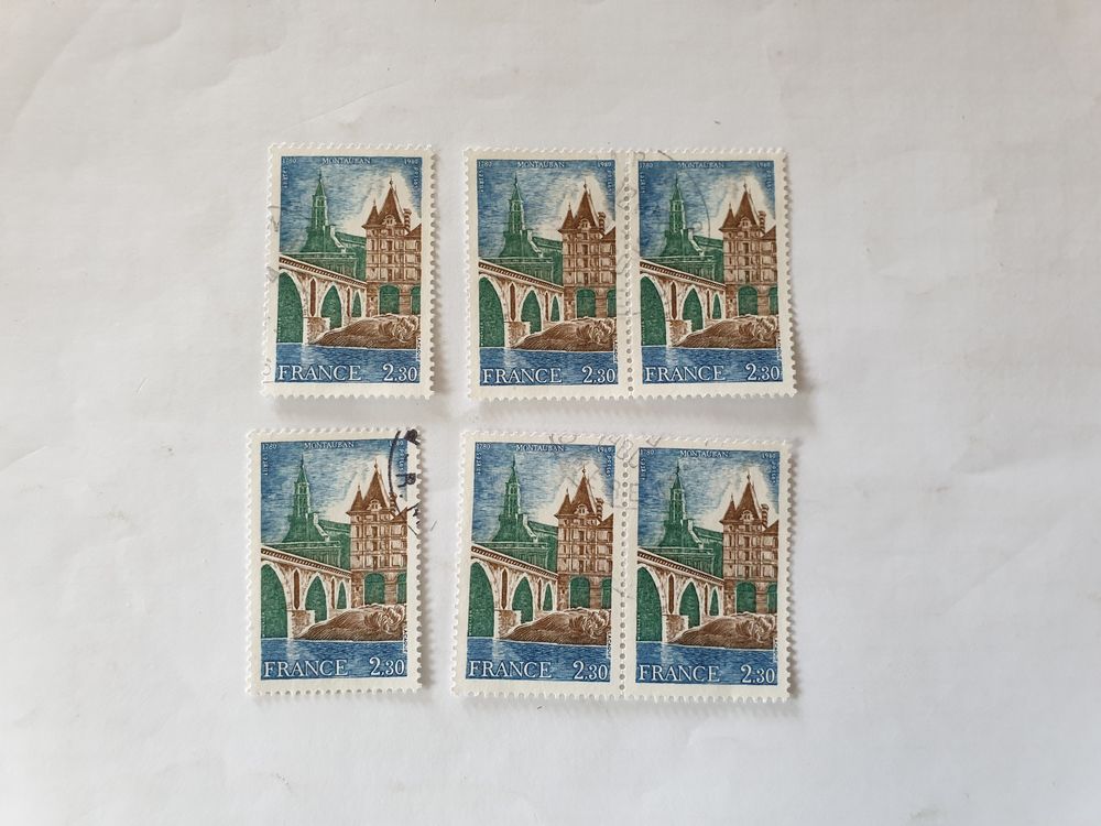 Timbre France Oblit�r� 1980 Montauban- lot 0.54 euro 0 Marseille 9 (13)