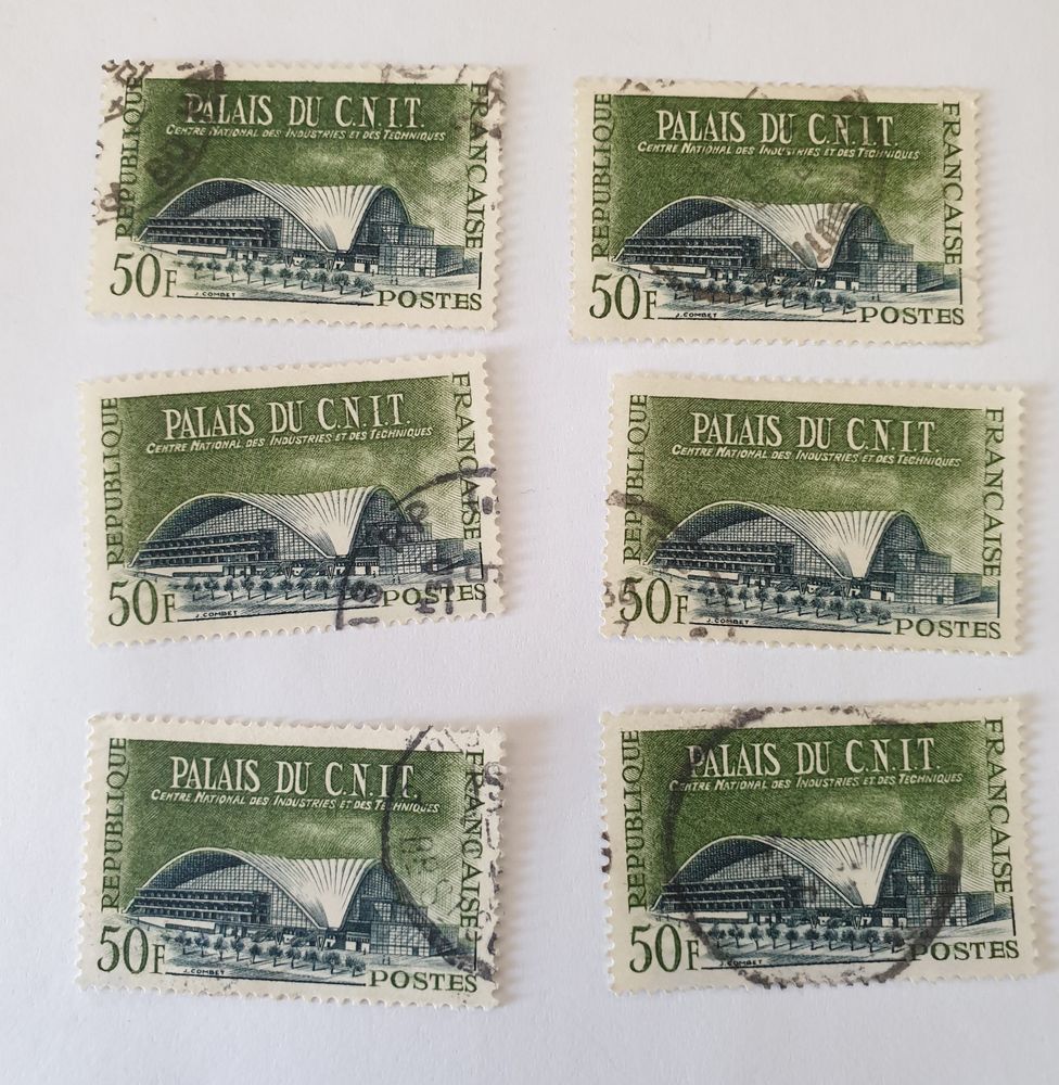 Timbre france Palais du C.N.I.T 1959 lot 1.08 euro 0 Marseille 9 (13)