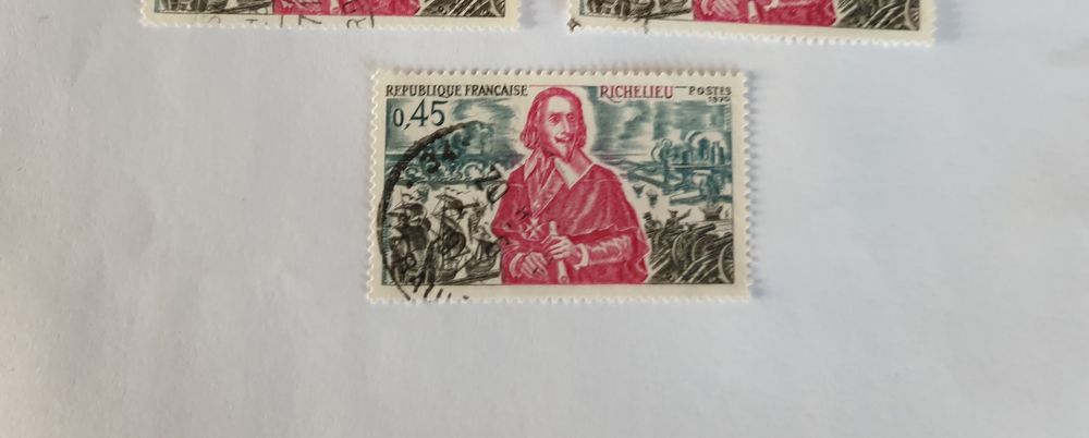 Timbre france Richelieu 1970 -  0.10 euro 0 Marseille 9 (13)