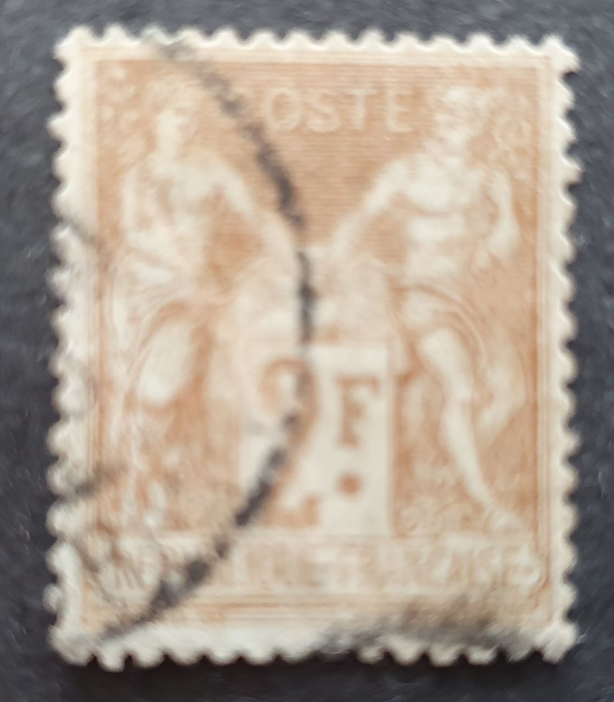 Timbre num�ro 105 oblit�r� 9 % de la c�te 5 Jou�-l�s-Tours (37)