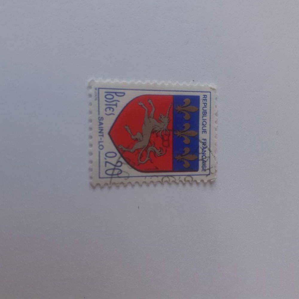 timbre r�gion saint Lo rare 15 Fleury-les-Aubrais (45)