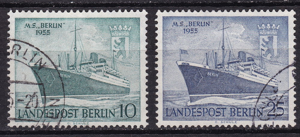 Timbres ALLEMAGNE-BERLIN 1954 YT 111-112 1 Lyon 4 (69)
