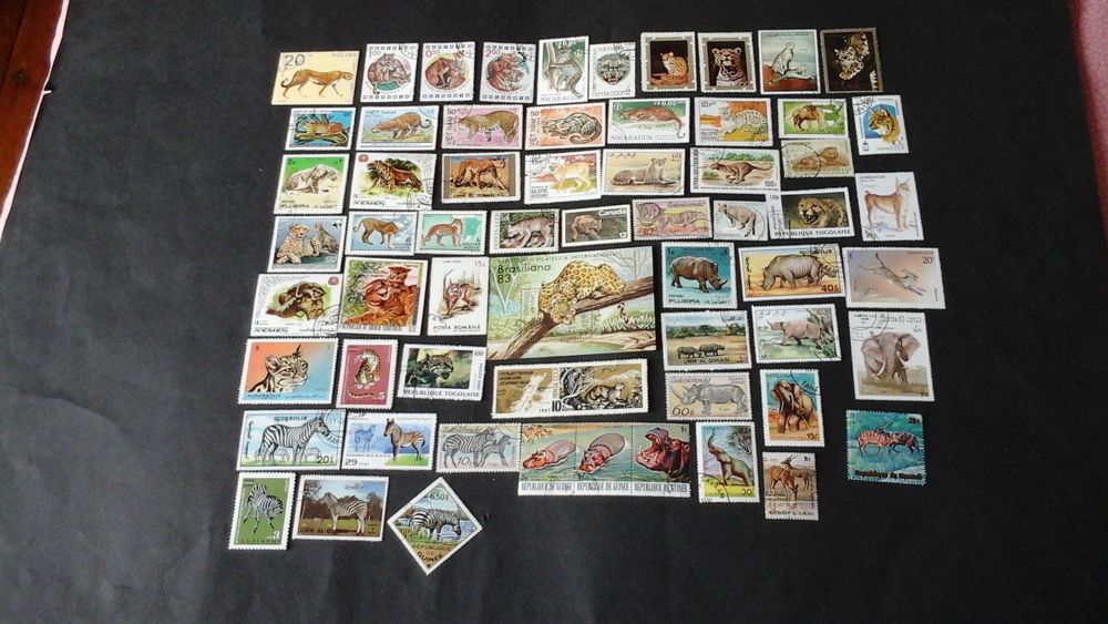 Timbres sur les animaux sauvages 4 Angers (49)