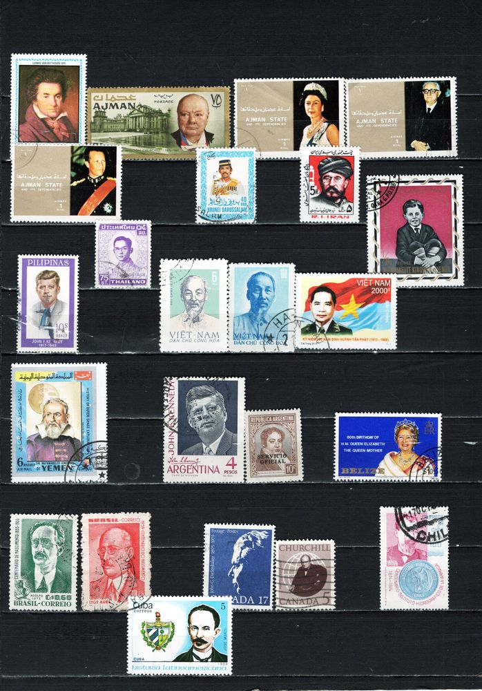 lot de 50 timbres d'ASIE d'AMERIQUE et d'ASIE 3 Les �glisottes-et-Chalaures (33)