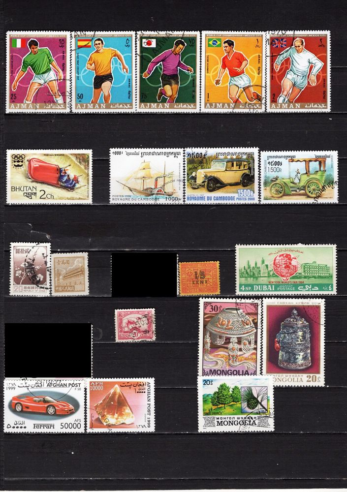 lot de 111 timbres d'ASIE 4 Les �glisottes-et-Chalaures (33)
