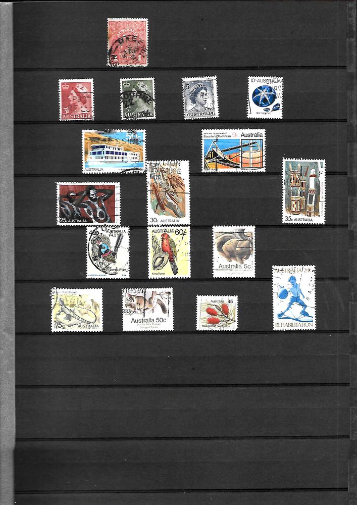 Timbres AUSTRALIE & NOUVELLE ZELANDE 0 Mulhouse (68)