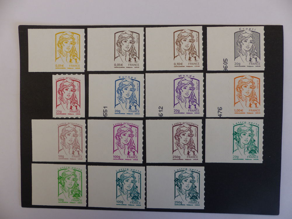 TIMBRES  AUTOADHESIFS  847 / 861  NEUFS **   33 Le Havre (76)