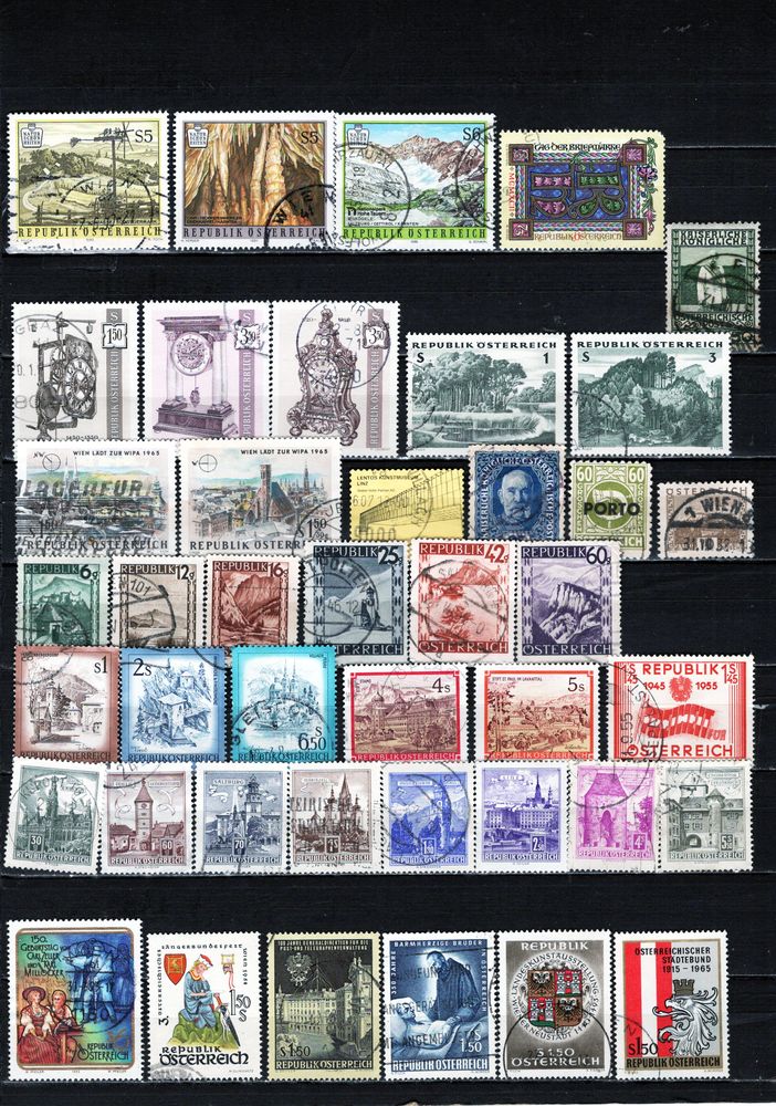 lot de 107 timbres d'AUTRICHE 3 Les �glisottes-et-Chalaures (33)