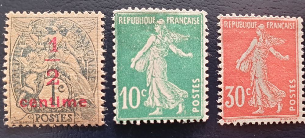 157 ? 159 et 160 Timbres avec charni�res 1 Jou�-l�s-Tours (37)