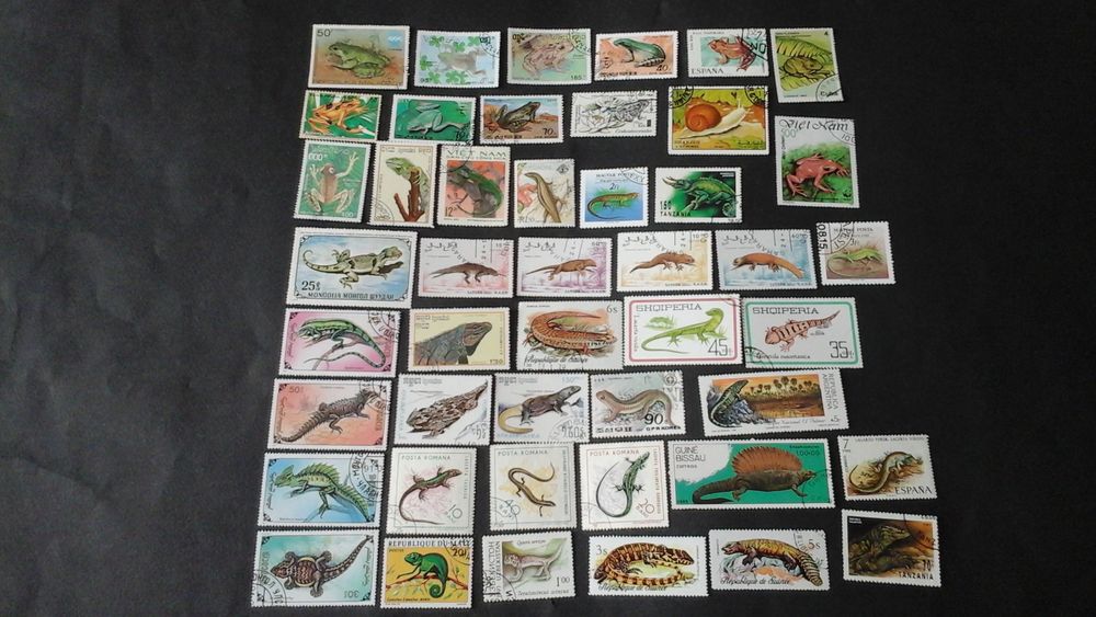 Timbres sur les batraciens 3 Angers (49)