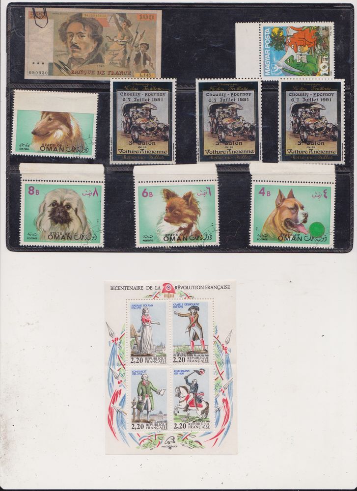 timbres bicentenaire Révolution française + 3 pochettes 10 Ervy-le-Châtel (10)