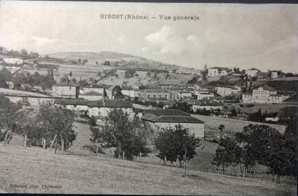 Timbres-CPA-carte postale-  Bibost (69) Vue générale  4 Lyon 4 (69)