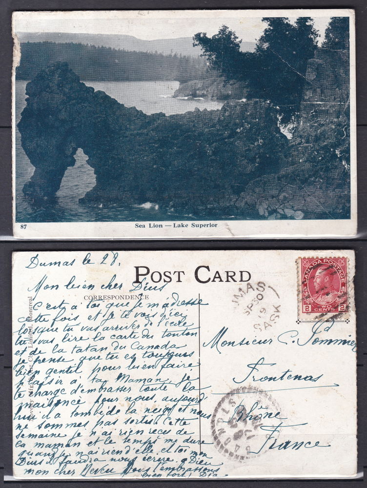 Timbres-CPA-carte postale- CANADA - Sea Lyon - Lake Superior 4 Lyon 4 (69)